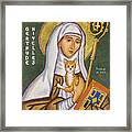 St. Gertrude Of Nivelles Icon Framed Print