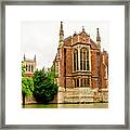 St Johns College From The Backs. Framed Print