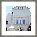 St. Louis Cathedral Back Lawn Framed Print