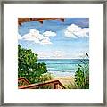 St. Lucie's Beach Framed Print