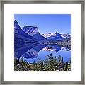 St Mary Lake Glacier National Park Mt Framed Print