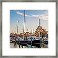 St Michaels Maryland Marina Framed Print