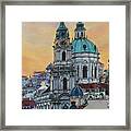 St. Nicholas Church Prague Ii Framed Print