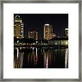 St. Pete At Night Framed Print