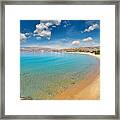St. Peter Beach In Andros - Greece Framed Print