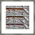 Stacked Storage Crates Abstract Framed Print