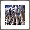 Stainless Steel Oil Pipes Framed Print