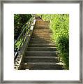 Stairs Walkways Passages And Quiet Places Of Sausalito California Dsc6094 Framed Print