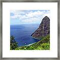 Stairway To Heaven View, Pitons, St. Lucia Framed Print