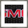 Standard Gmc Emblem And Grille Framed Print