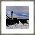 Standing In The Storm Framed Print