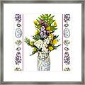 Star Vase With A Bouquet From Heaven Framed Print