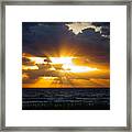 Starburst Sunrise Delray Beach Florida Framed Print