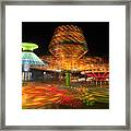 State Fair Rides At Night I Framed Print