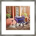 Stationary In Freiburg Framed Print