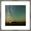 Steamboat Rock From Jones Bay Campground Framed Print