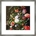 Still Life Of Flowers Framed Print