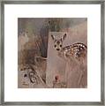 Still Life With Roe Fawn Painting Framed Print