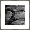 Stone Brick Face Framed Print