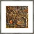 Stone Bridge And Wicked Laughter Framed Print