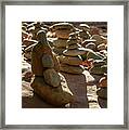 Stone Cairns 7791-101717-1cr Framed Print