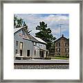 Stone House And Old Feed Mill Framed Print