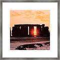 Stonehenge Winter Solstice Framed Print