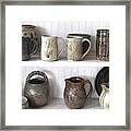 Stoneware Cups Framed Print