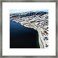 Storekorsnes Aerial Over Altafjord Finnmark Norway Framed Print