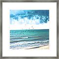 Storm Clouds Over Daytona Beach Framed Print