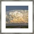 Storm On The Horizon Framed Print