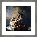 Storm On The Sea Of Galilee Framed Print