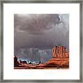 Storm Over Monument Valley Framed Print