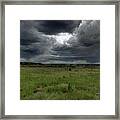 Storms A Comin Framed Print