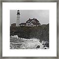 Stormy Coast Framed Print