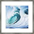 Stormy Ocean Wave Framed Print