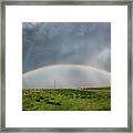 Stormy Rainbow Framed Print