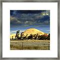 Stormy Skies Over Sunset Cinder Cone Framed Print