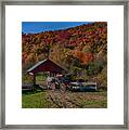Stowe Vermont Carriage Ride Framed Print
