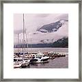 Stratus Clouds Over Horseshoe Bay Framed Print