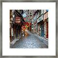 Street Le Mont Saint Michel Framed Print