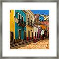 Street Of Color Guanajuato 4 Framed Print