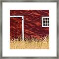 Summer Barn Shadows Framed Print