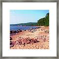 Summer Shores Of Lake Superior Framed Print