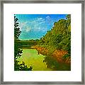 Summer Soft Morning Creek Framed Print