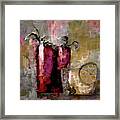 Summer Sunday Sangria With Lemon Water Infusion Painting Framed Print