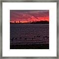 Summer Sunset Over Boston 3 Framed Print