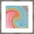 Summer Waves- Abstract Art By Linda Woods Framed Print