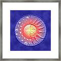 Sun And Moon - Day And Night Framed Print