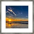 Sun And Surf Framed Print